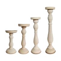 Medinis žvakidės stovas Nuotraukų rekvizitai Dekoracija Žvakidė Stalo puošmena Amato žvakidė Romėniška kolona Vestuvėms Svetainei 20CM beige