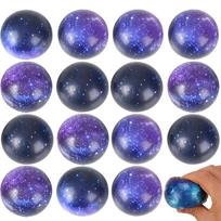 Galaxy 12/24/36Pcs Stress Balls Stress Easing Slow Rising Foam Balls Sensory Toys For Kids And Adults Calming Fiddet Toys blue