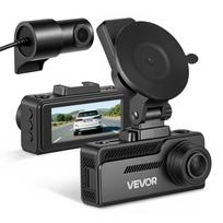 VEVOR Dash Cam Front and Rear, 4K+1080P, 32GB Card Included, Dual Channel Dash Camera for Cars with Built-in GPS, G-Sensor 9 x 3.8 x 4.8 cm