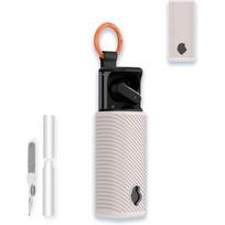 Dėklas „Skullcandy Dime Evo“ belaidėms ausinėms į ausis, WUNIAK minkšto silikono apsauginis nešiojamas atsparus įbrėžimams ir smūgiams korpusas su valymo rinkiniu & balta