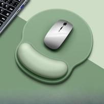 Gradient Mouse Pad Wrist Support Pad Mouse Computer Memory Foam Wrist Protection Pad Simple Silicone Mouse Pad white