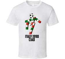 Ciao 1990 Italy World Cup Soccer Mascot Fan T Shirt XXL white