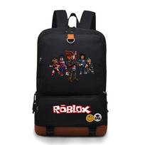 Roblox žaidimų kuprinė, didelės talpos, berniukams ir mergaitėms, mokyklos išvykos krepšys Black a / collection