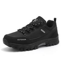 Hiking Shoes for Men Waterproof Outdoor Low-top Hiking Boots Leather Men's Trekking Shoes Walking Male Trail Running Sneakers 43