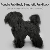 Naminių gyvūnų šunų modelis Plaukų stilisto praktikai Kirpimo standartinis pudelis/Teddy/Bichon Visas kūnas 1:1 Imituojamas skeletas Poodle Black Hair