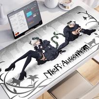 Game Nier Automata Large Multisize Mouse Pad Pc Computer Game 2b Mousepad Keyboard Desk Mats Office Rubber Antislip Mouse Mat 800x300x2mm black