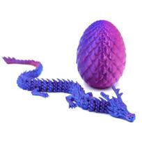 3D Spausdintas 30 cm Drakono Kiaušinis Su Sąnarių Modelio Drakonu Namų Dekoro Elementai Kambario Dekoro Skulptūros Figūrėlės Stalviršio Ornamentas