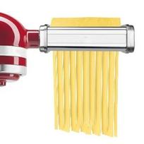 Makaronų priedas KitchenAid maišytuvui, Makaronų lakštų volelis, Spaghetti Fettuccine pjaustytuvas, Nerūdijančio plieno makaronų pjaustytuvas visoms KitchenAid Chef modeliams A fettuccine cutter