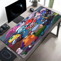 Among Us Print Mouse Pad, Anti‑Slip Desktop keyboard Mat, for PC Laptop Gaming Working Daily Use, Cool Festival Surprise Gift 30cmx60cm black