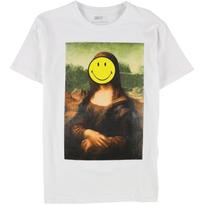 Mens Mona Lisa Graphic T-Shirt, White, Medium XXXXXL balta