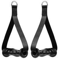 Resistance Band Handle, Comfortable Workout Grip For Gym, Strength Training, 1 Pair Fitness Grip Cable Machine Handle 1 black