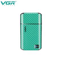 2026 VGR Men's Personal Shaver Household Convenient Shaver Reciprocating Blade Washable Metal Body Intelligent Digital Shaver Safe and Hygienic V-369 žalia