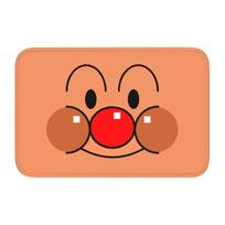 Anpanman grindų durų virtuvės vonios kilimėliai neslystantys lauko mielas animacinis kilimėlis prie durų garažas svetainė įėjimo kilimas kilimėlis kojoms 60cm x 90cm black