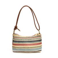 Hollow Weave Straw Bag Multicolor Bohemian Style Beach Crossbody Bag Large Capacity Beach Handbag Raffia Shoulder Bag Travel