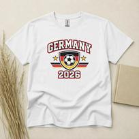 Germany 2026 Football Fan T Shirt Soccer Supporters Gildan Cotton Family Top 2XL