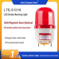 LTE-5101K LED Strobe and Sound Alarm, 24V/220V Red with Sound AC220V red