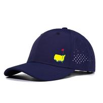 Master Golf Map 6-Panel Laser-Perforated Baseball Cap, Sun Protection Mesh Duckbill Hat, Customizable Sports Wear. Large (58-60 cm) blue