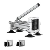 VEVOR French Fry Cutter, Potato Slicer with 1/2-Inch and 3/8-Inch Stainless Steel Blades, Manual Potato Cutter Chopper with Suction Cups 31 x 17 x 24 cm