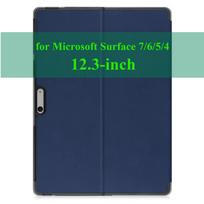 Case for Microsoft Surface Pro 7 6 5 4 Stand Pu Leather Case 12.3 Inch for Microsoft Surface Pro 7 Plus Tablet Case Surface Pro 4 5 6 7 mėlyna