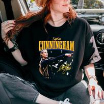 Vintage Sophie Cunningham Shirt, Womens Basketball Fan Tee XL brown