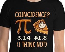 Funny Pumpkin Pie Math Pi 3.14 Equals Pie Spelled Backwards Food Science Circumference Pi Symbol Formula Thanksgiving Day Jokes T-Shirt XL
