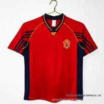Retro Short Sleeve National Team Fan Football Jerseys: Spain, Brazil, England L