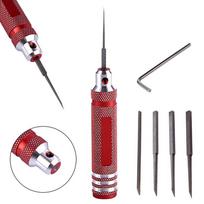 Prime Model Scriber With Blade Gundam Resin Carved Scribe Line Hobby Cutting Tool Chisel 5 Replace Blades For RC Car Airplane gray