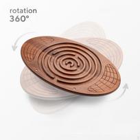 Maze Balance Board Kids Rocking Seesaw for Skiing Bodyweight Fitness Surfing beige