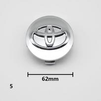 4 vnt. 57mm/62mm Automobilio Padangos Ratlankio Centrinis Dangtelis Emblema Logotipas Ratlankio Emblema Toyota Corolla Camry Yaris CHR Rav4 Auris Verso Avalon CWA1 gray