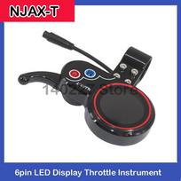 For NJAX-T 6pin LED Display Throttle Instrument Display36v 48V LCD Electric Scooter Accessories Throttles 2 kaip parodyta spalva