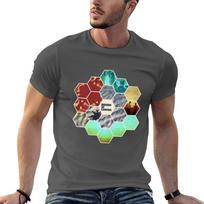 Boards of Canada Hexagon Sun TShirt Regular Fit Plain Tee Shirt M black