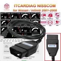ITCARDIAG NISSCOM OBD2 Diagnostic Tool for Nissan & Infiniti Reset ECM BCM TCM ABS SRS Immobilizer Key Programmer SAS black