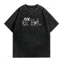 toe Japanese Band T Shirt Math Rock Loneliness Will Shine Post Merch vintage Washed graphic Top For Everyday Wear Versatile 2XL