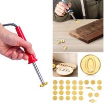 28pcs Burning Carving Wood Set Letter Soldering Iron Diy Tools Alphabet Number Template For Diy Embossing And Carving Crafts Wood Burning Matches the image,One Size beige