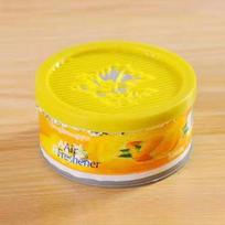 Aromatinis kietas oro gaiviklis tualetui, skirtas buitiniam dezodorantui lemon yellow
