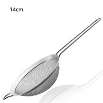 Virtuvės nerūdijančio plieno vielos smulkaus tinklelio aliejaus sietelis Miltų sietelis 14cm