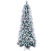 Dirbtinė apsnigta eglutė su LED apšvietimu, 210 cm
