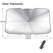 Car Windshield Sunshade Umbrella Auto Sun Visor Silver Windshield Sunshade Anti UV Folding Car Umbrella Foldable Car SunShade