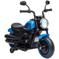 Vaikiškas elektrinis motociklas su 2 nuimamais mokomaisiais ratais