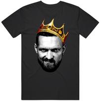 Oleksandr Usyk Big Face Crown Champion Boxing Fan v3 T Shirt S gray