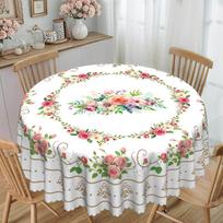 Pavasario/Vasaros Pastoraliniai, Kvadratiniai/Apvalūs Staltiesės, Gėlių Raštai, Dekoratyviniai Stalo Audiniai Rožių Vijokliai rectangular tablecloth-140x180cm