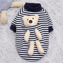 Cute Autumn Winter Dog JUEothes Soft Sweater Hoodie Jacket for Small Medium Puppy Pet Cat Dog Coat XS white