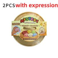 Sparkling Powder Giant Squishy Dumplings Stress Ball Stress Relieving Sensory Squeezing Toys Blind Box Toy Home Decoration (As shown-15848)- beige