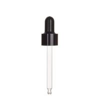 5pcs 10/30/50ml  Essential Oil Dropper Bottles Cap 18/410 White/black Plastic Cover Lid Glue Head Lid with Glass Dropper Pipe 50ml black
