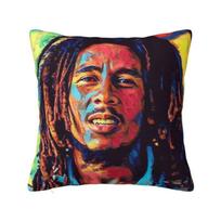 Jamaika Reggae Rock Bob Marley Pagalvės užvalkalai xcm Velveto Mesti pagalvės užvalkalas Sofos Kėdės Kvadratinis pagalvės užvalkalas Miegamojo dekoracija 30x30cm 12x12in brown