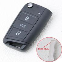 3 mygtukų automobilio rakto dėklas Korpusas Volkswagen Tiguan Vw Golf 7 4 5 Mk4 6 Mk7 Skoda Octavia A7 Seat Leon Ibiza Altea gray
