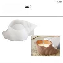 1Pc DIY Epoxy Gypsum Conch Storage Box Ornament Mould Scented Candle Cup Conch Candle Cup Silicone Mould white