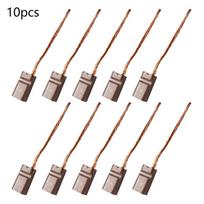 10 vnt. 4*5*10 mm anglies šepetėliai nuolatinės srovės varikliui Bendriniai šepetėlių pakeitimo laidai Generatorius DC12-24V elektriniam varikliui Rankinio įrankio dalys