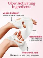 WILDGLOW Korean Glass Skin Bio-Collagen Overnight Face Mask for Deep Hydration, Pigmentation, Anti-Aging & Pore Minimizing | Hyaluronic Acid, Niac beige