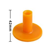 Golf Practice Mat Set: Balls, Tees, Durable Rubber Tees in Various Sizes, Ball Holders orange